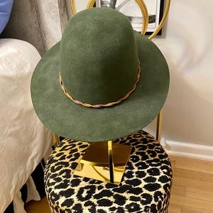Brixton Hard Felt Green Hat